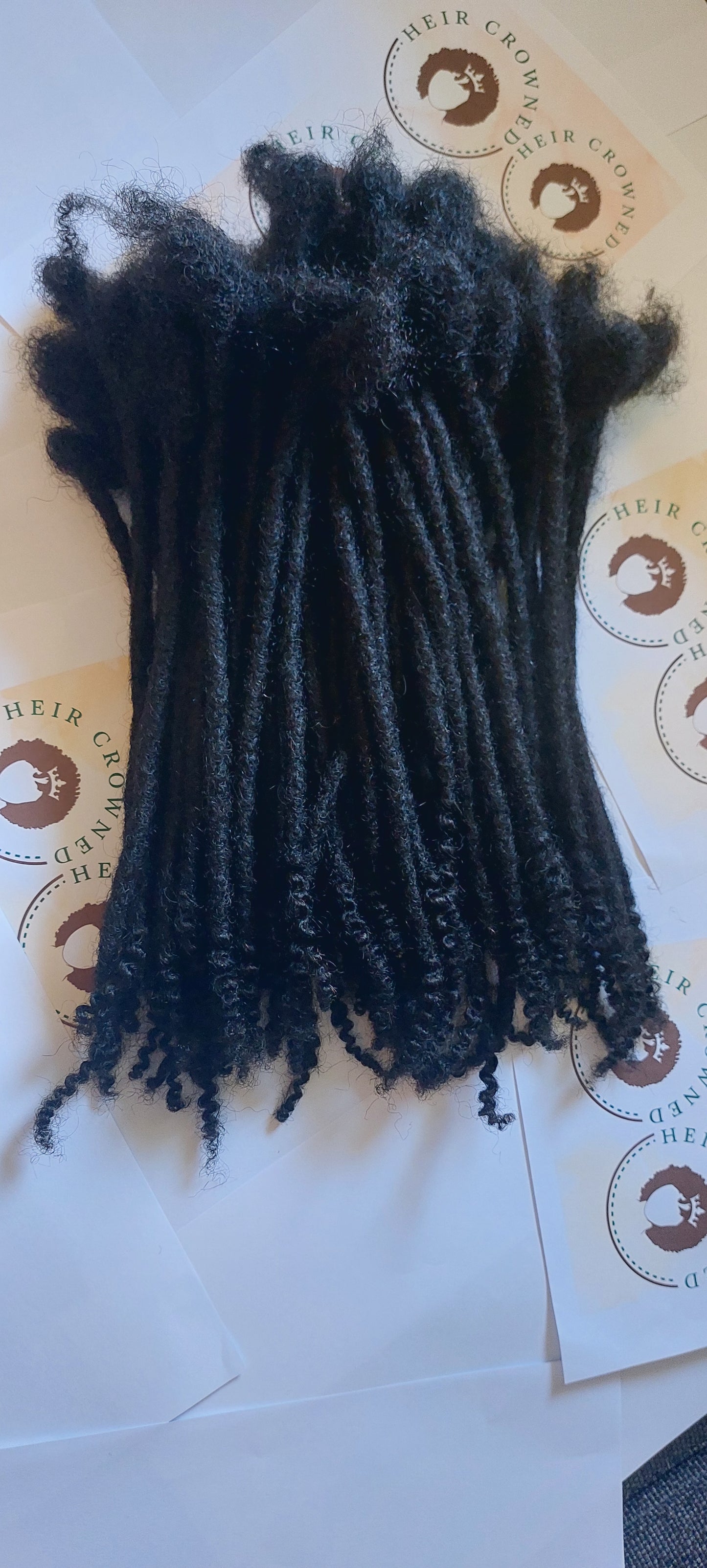 PRE-ORDER 0.6cm Add On Bundle(10  Locs) - Standard Locs with Coily Ends