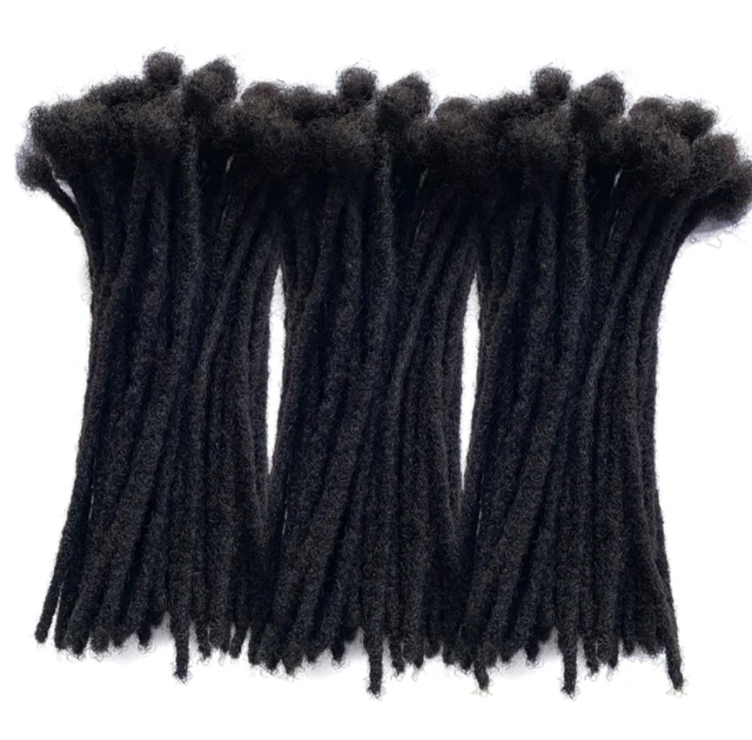 PRE-ORDER 0.4cm Full Head Bundle(100 Locs) - Permanent Dreadlock Extensions