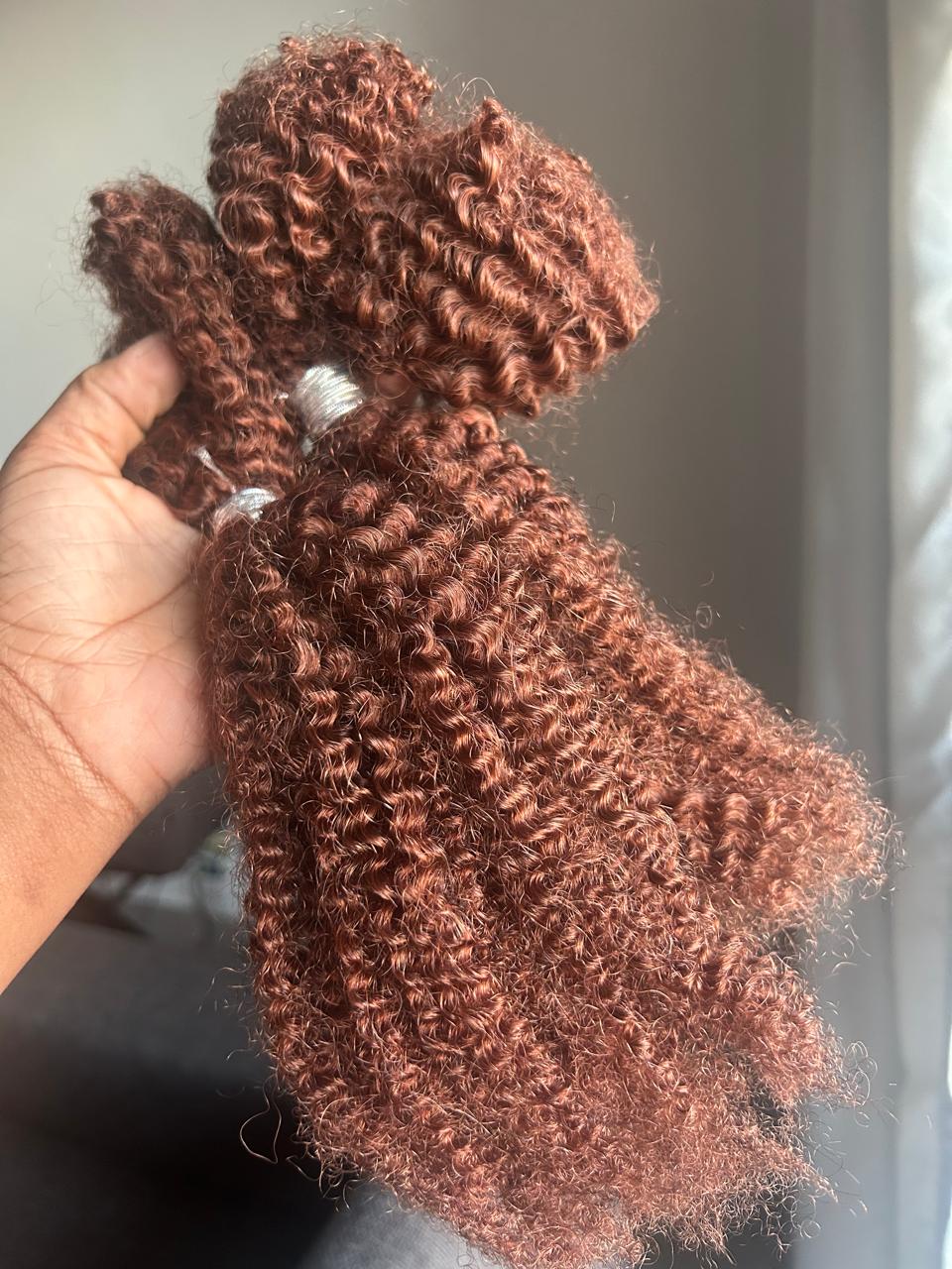 PRE-ORDER Afro Kinky Curly Bulk Hair