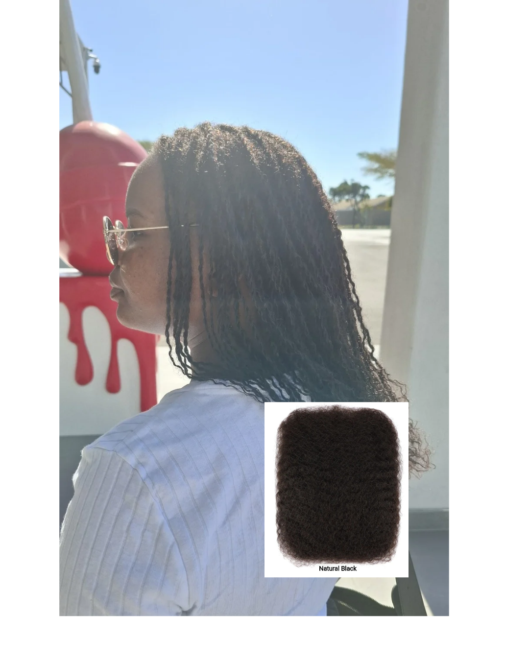 PRE-ORDER 1 Pack Afro Kinky Bulk Human Hair - PRE-STRETCHED