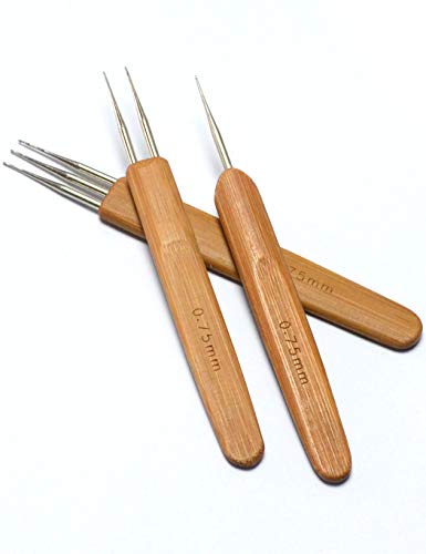 3Pcs Crochet Hooks Dreads Crochet Needle 0.75mm