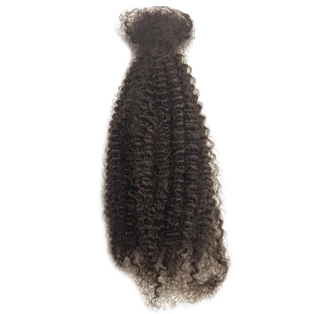 PRE ORDER- 1 Pack Afro Kinky Bulk Human Hair(LOOSE)- Natural Black