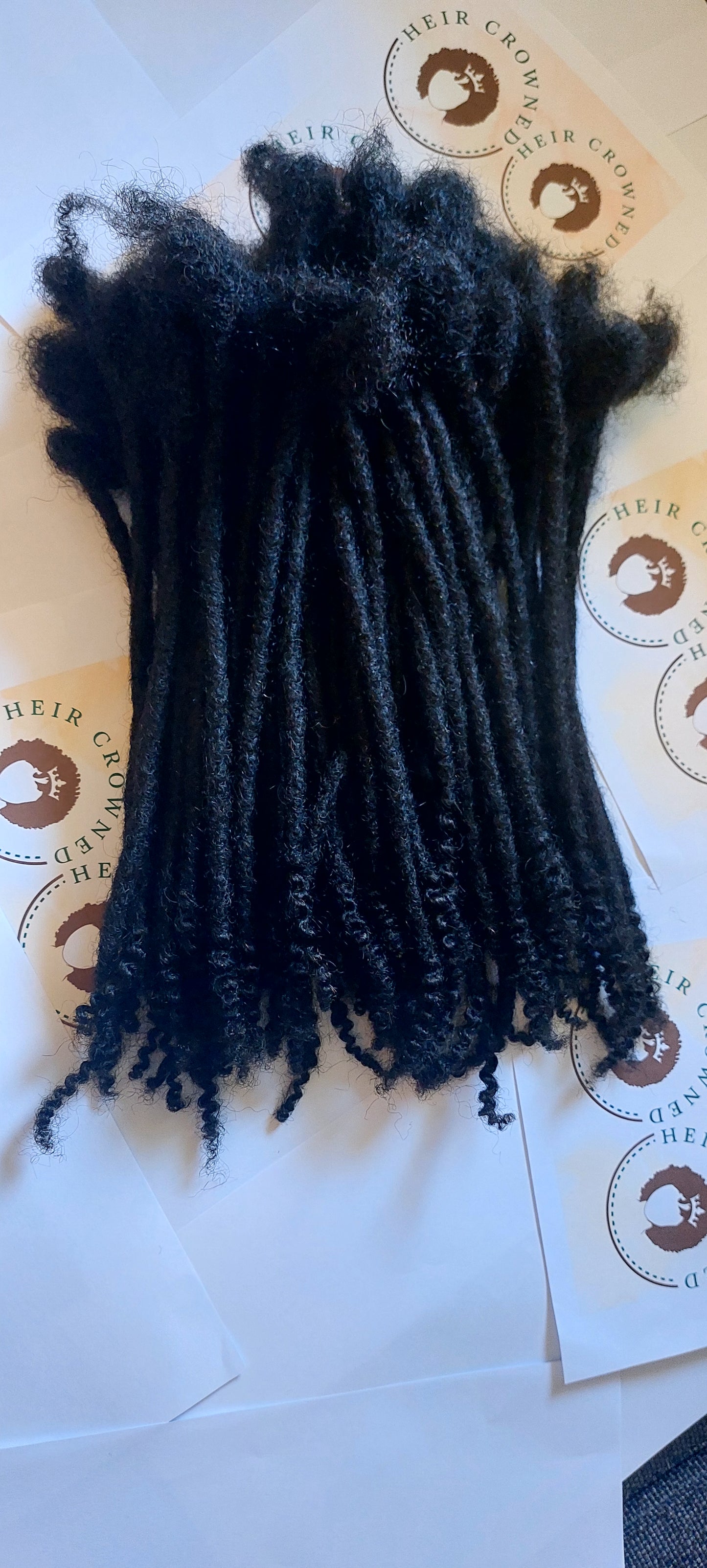 PRE-ORDER 0.6cm Add On Bundle(10  Locs) - Standard Locs with Coily Ends