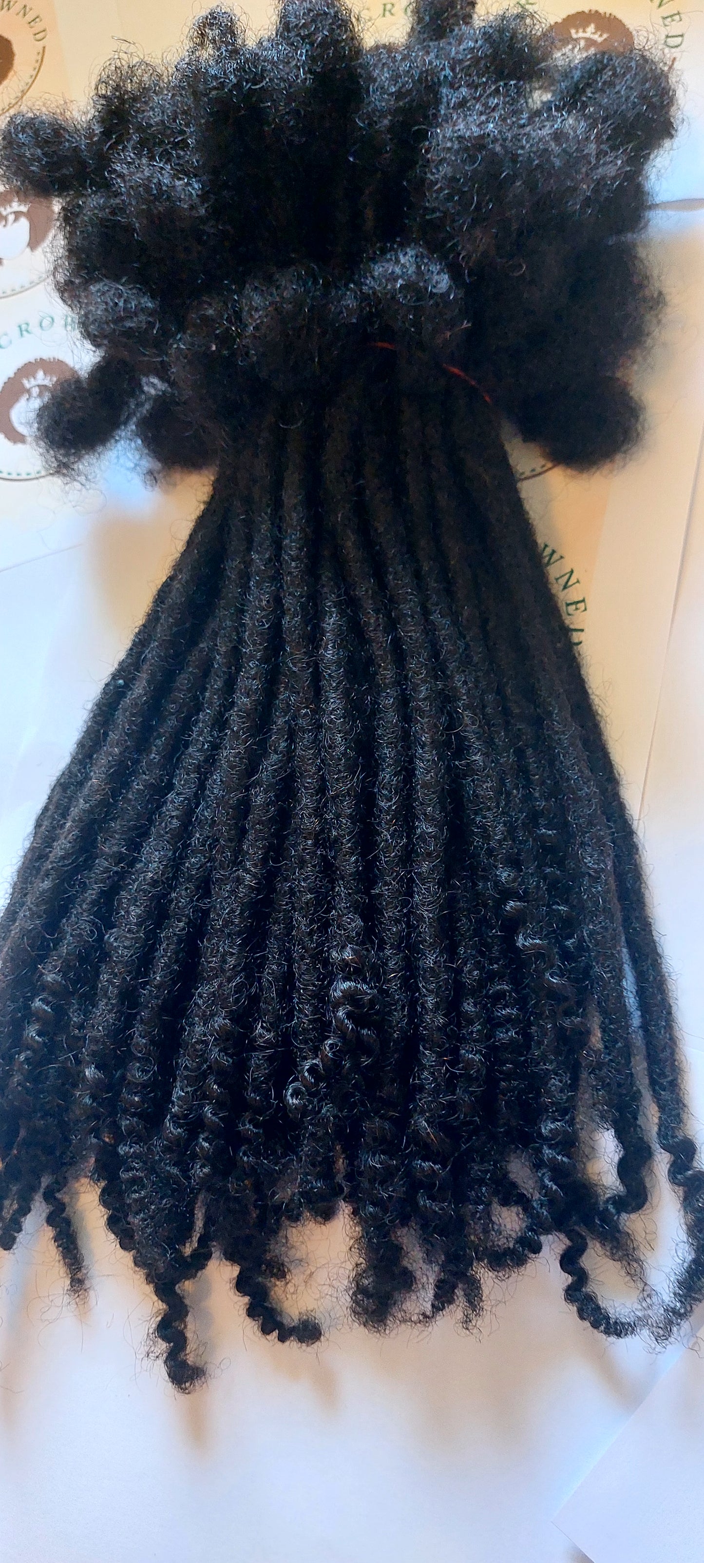 PRE-ORDER 0.6cm Add On Bundle(10  Locs) - Standard Locs with Coily Ends