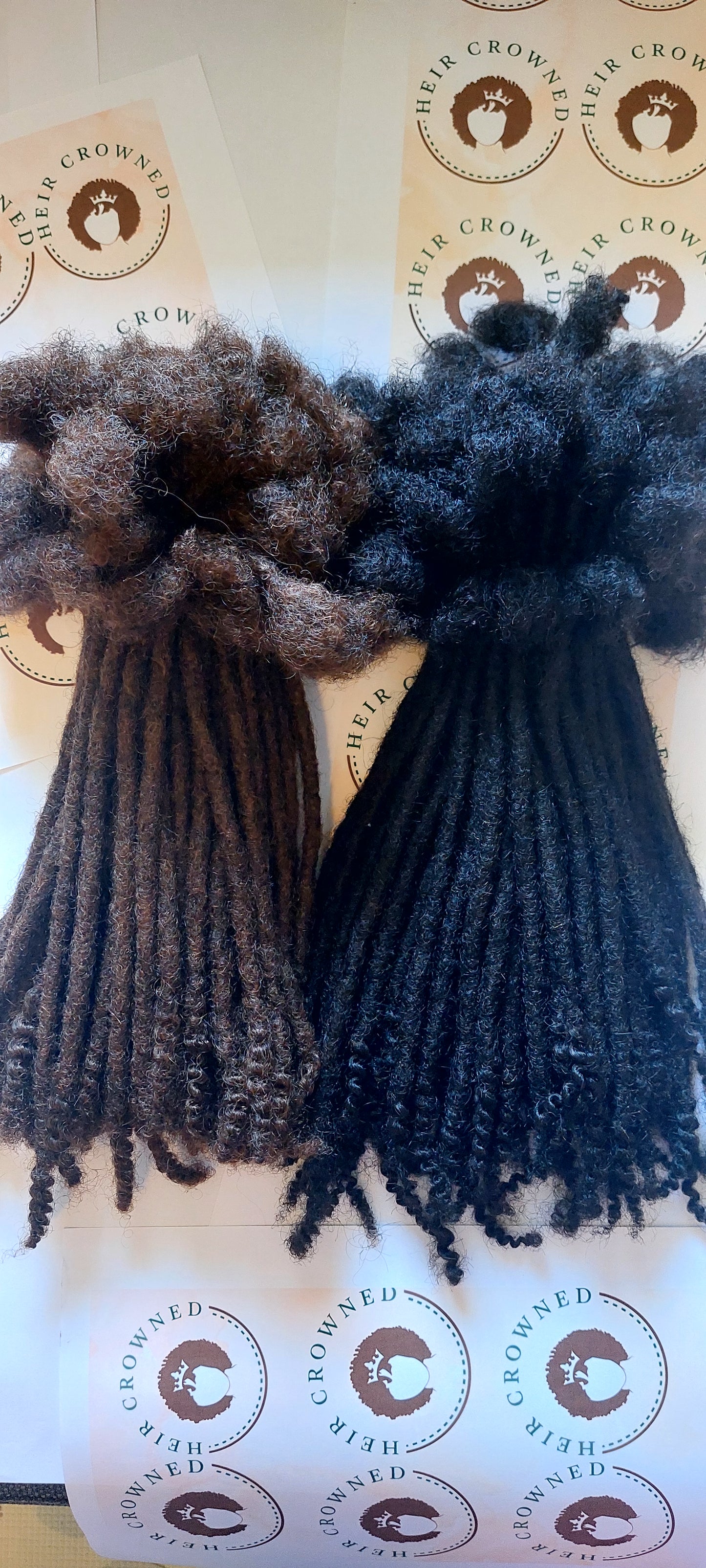 PRE-ORDER 0.6cm Add On Bundle(10  Locs) - Standard Locs with Coily Ends