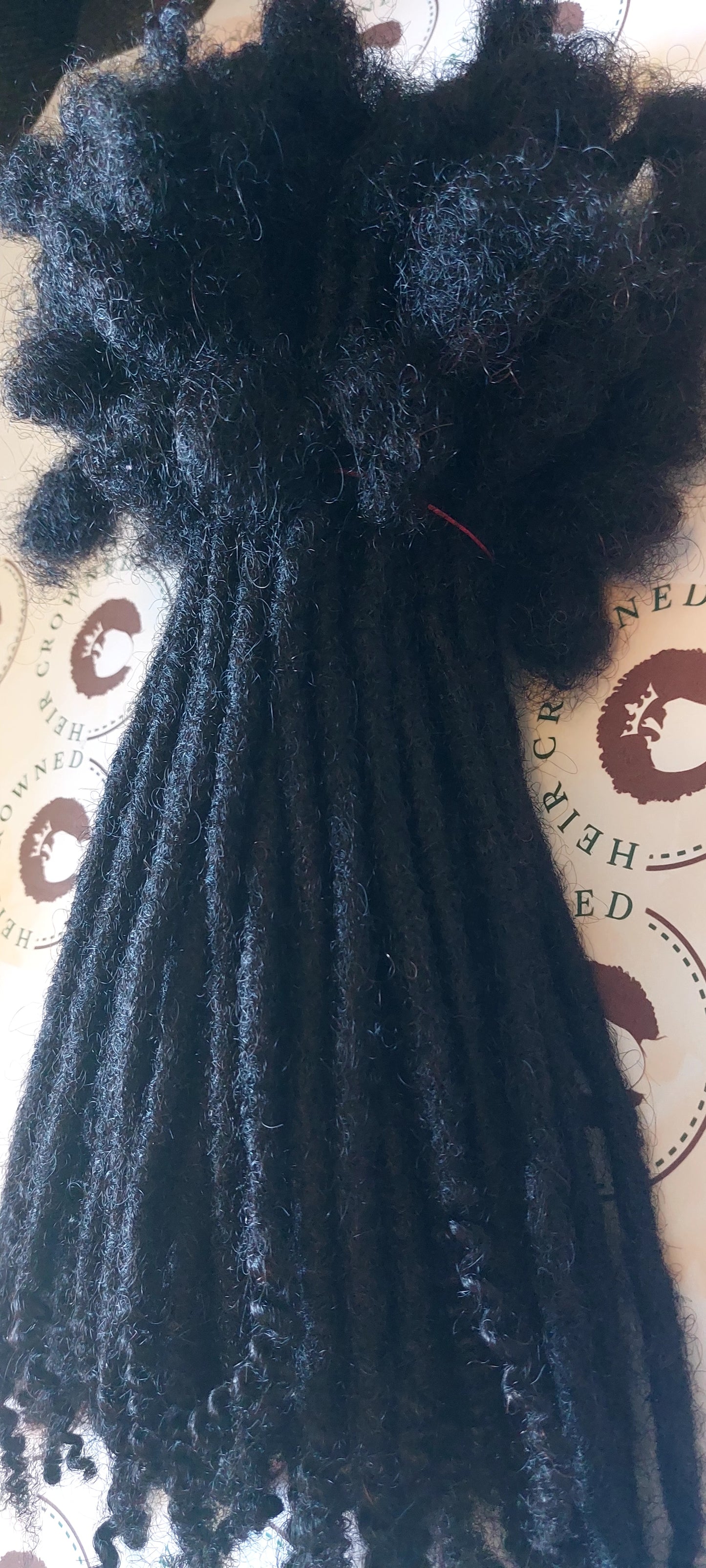 PRE-ORDER 0.6cm Full Head Bundle(70  Locs) - Standard Locs with Coily Ends