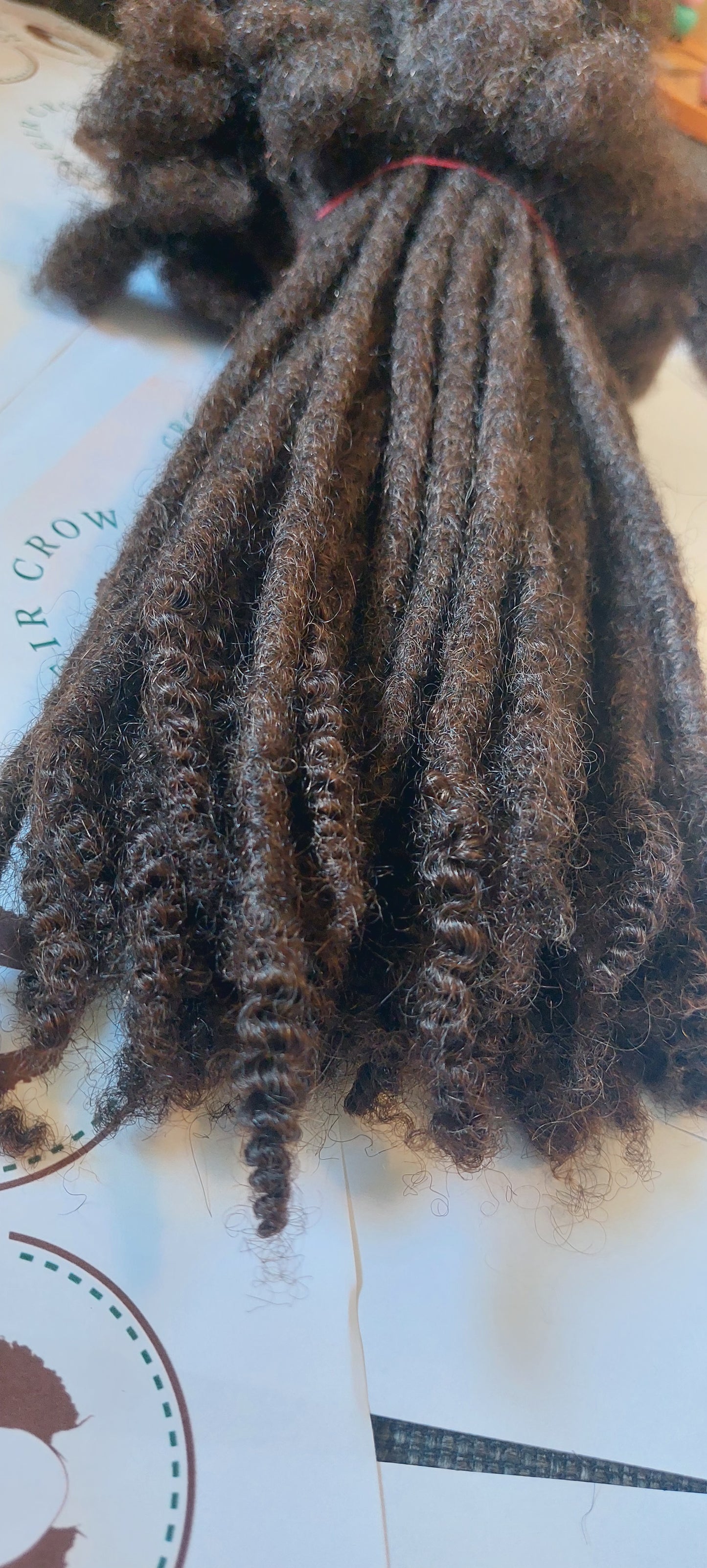 PRE-ORDER 0.6cm Add On Bundle(10  Locs) - Standard Locs with Coily Ends