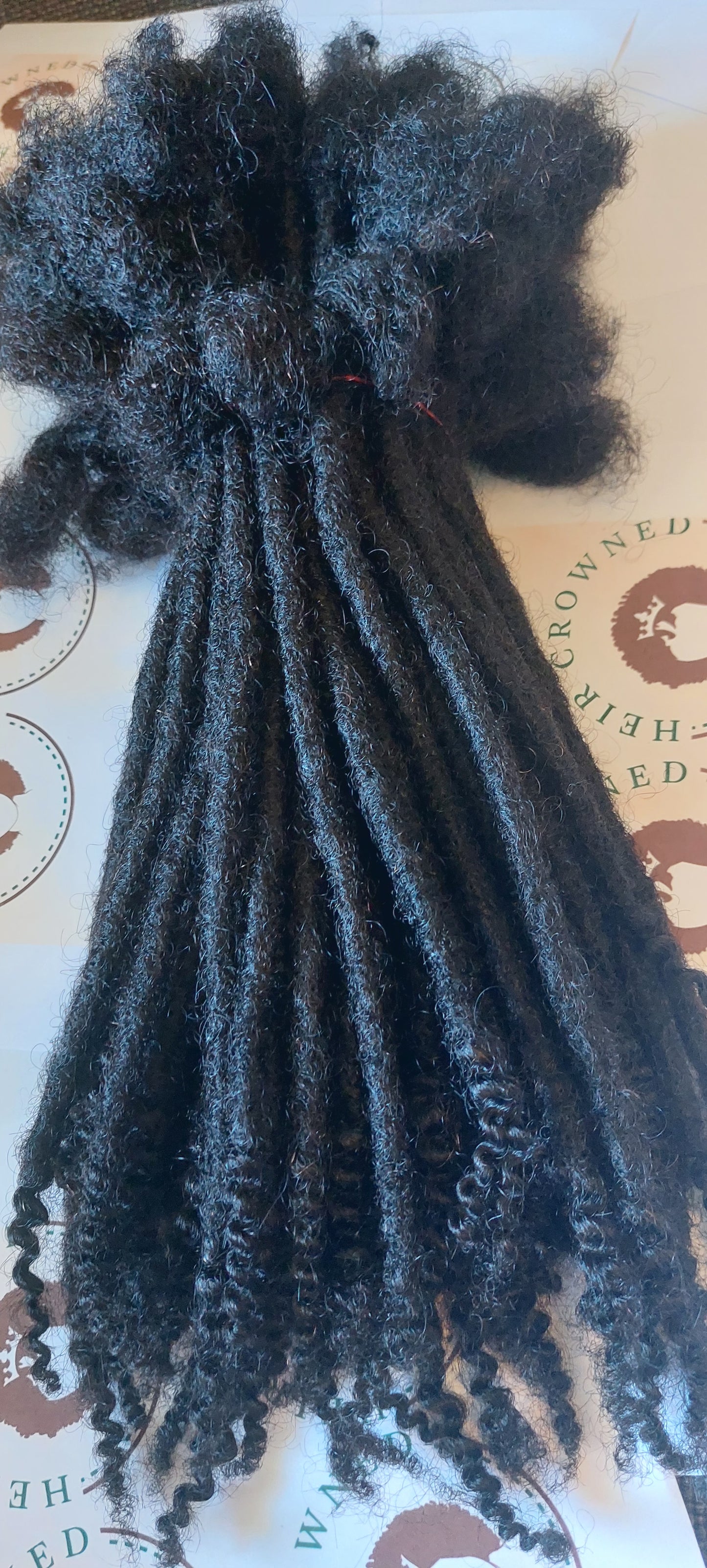 PRE-ORDER 0.6cm Add On Bundle(10  Locs) - Standard Locs with Coily Ends