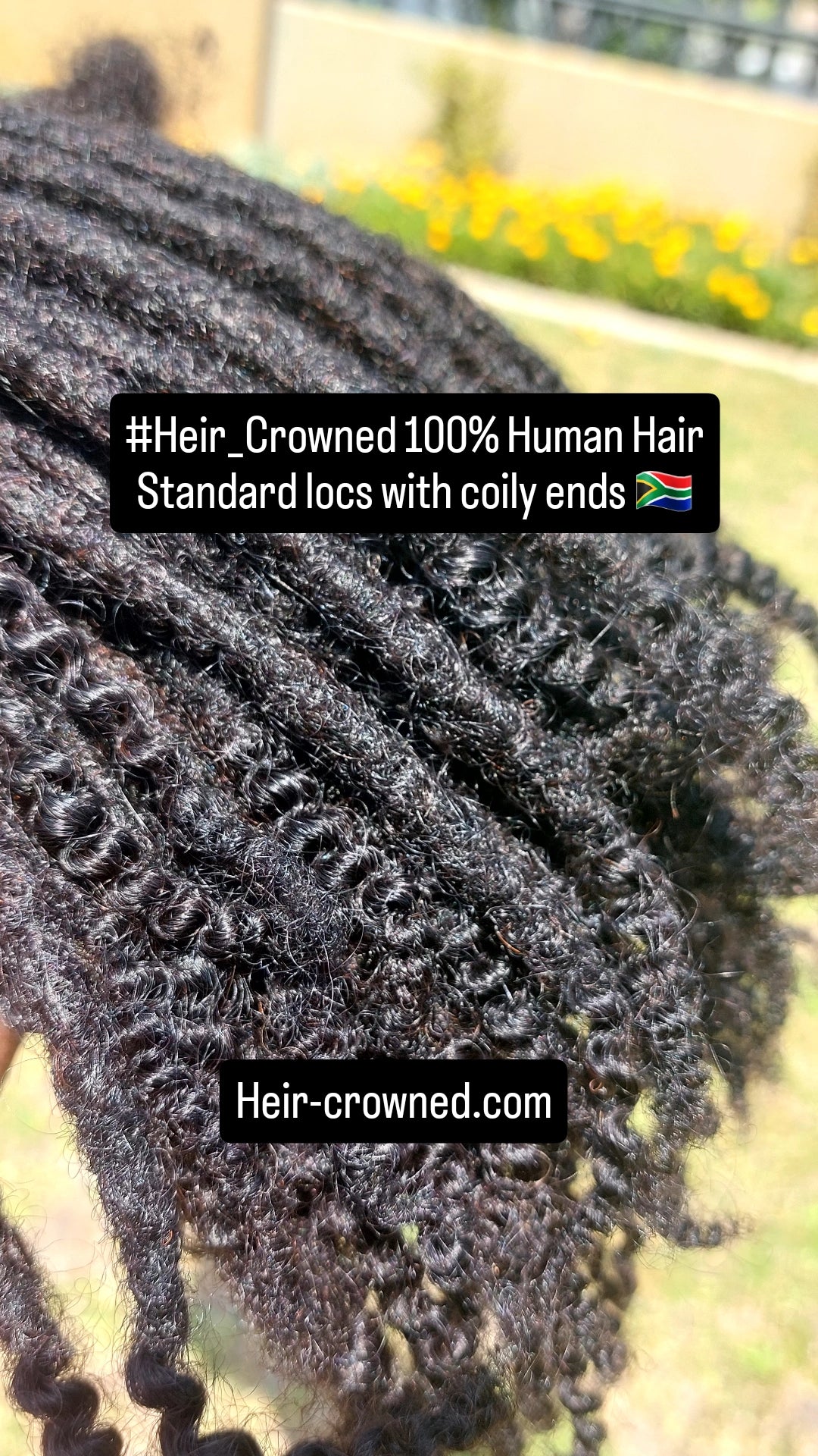 PRE-ORDER 0.6cm Add On Bundle(10  Locs) - Standard Locs with Coily Ends