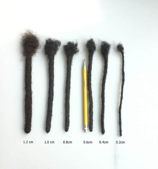 0.4cm Full Head Bundle(100 Locs) - Permanent Dreadlock Extensions