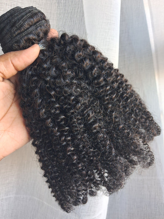 Afro kinky Curly Weft Bundles