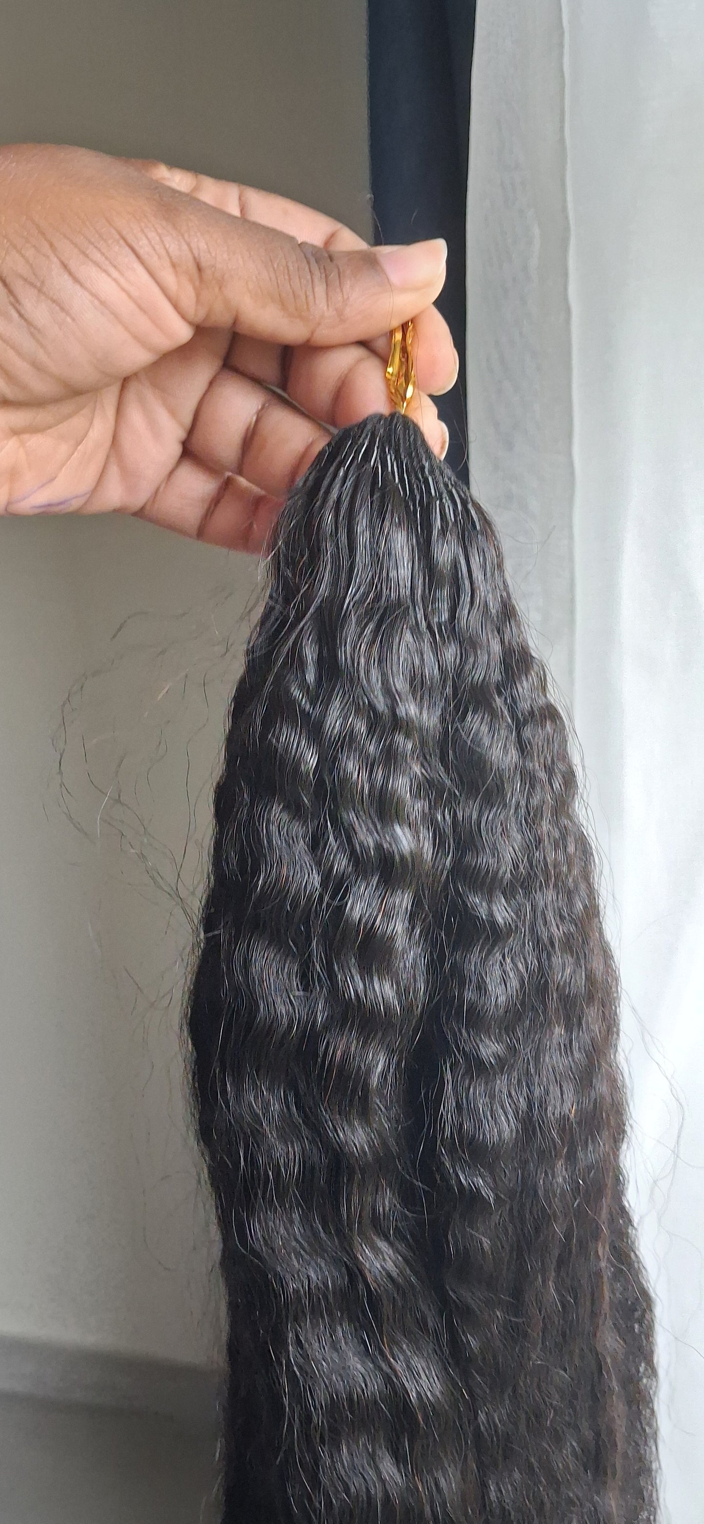 Kinky Straight Feather Crochet Hair