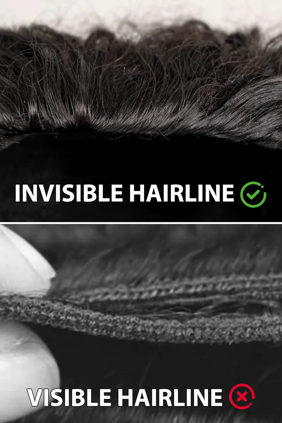 Kinky Straight Half Wig