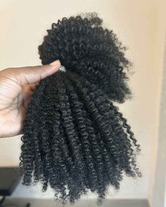 Afro Kinky Curly Bulk Hair