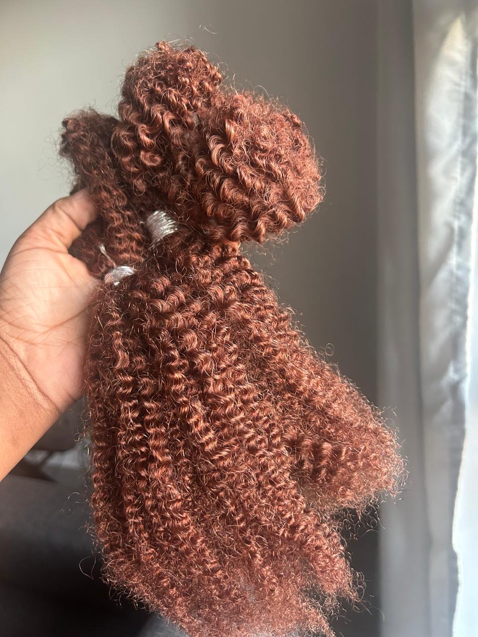 1 Pack Afro Kinky Bulk Curly Human Hair