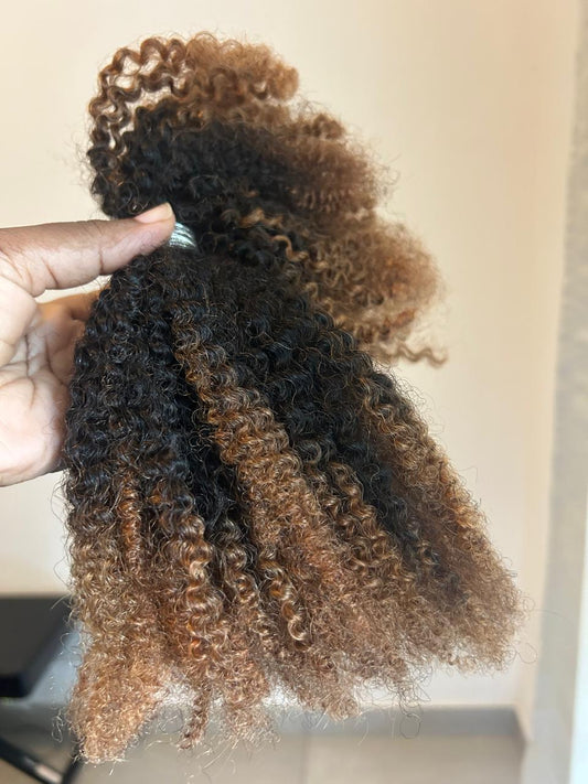 1 Pack Afro Kinky Bulk Curly Human Hair