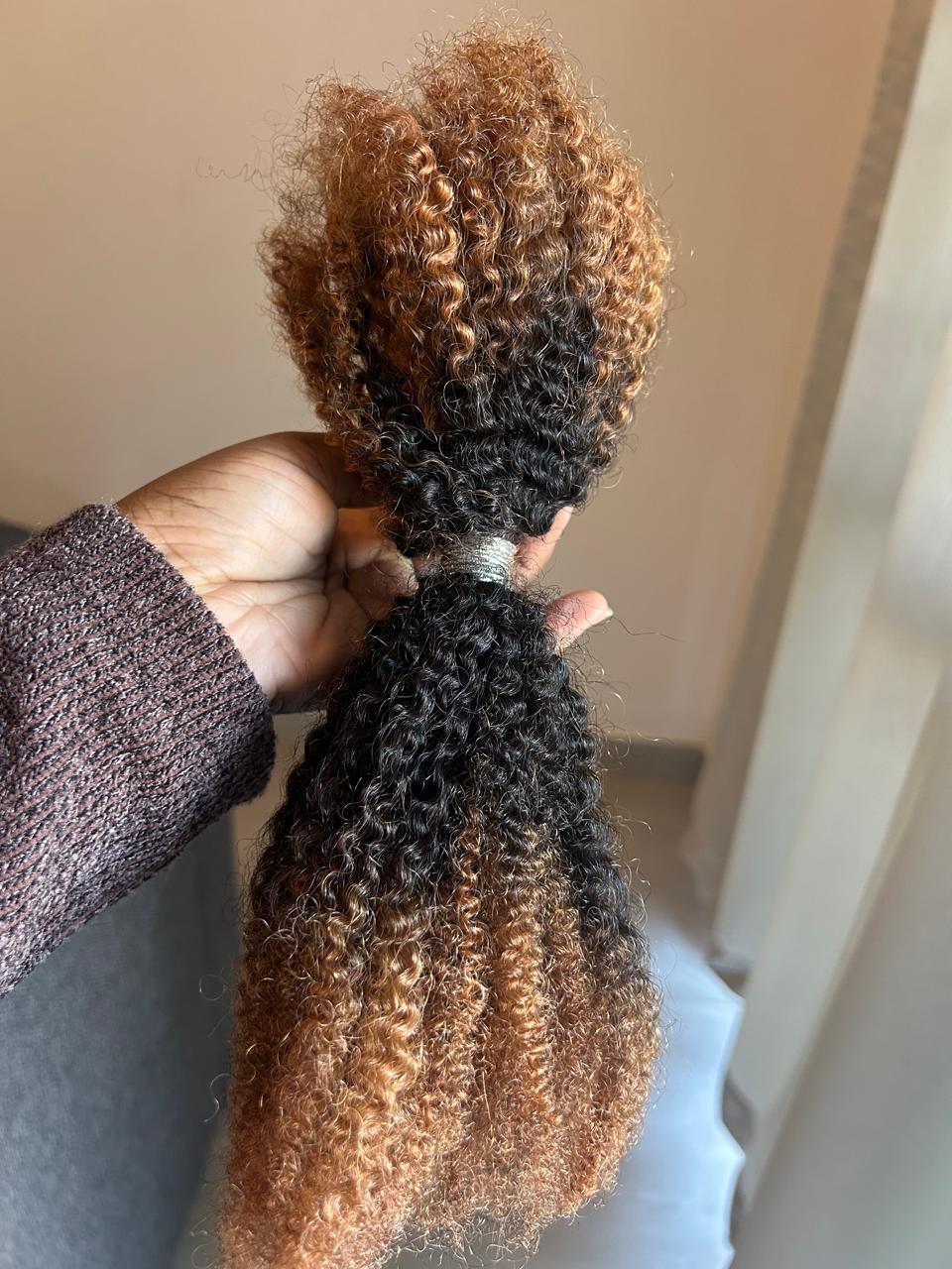 PRE-ORDER 1 Pack Afro Kinky Bulk Curly Human Hair