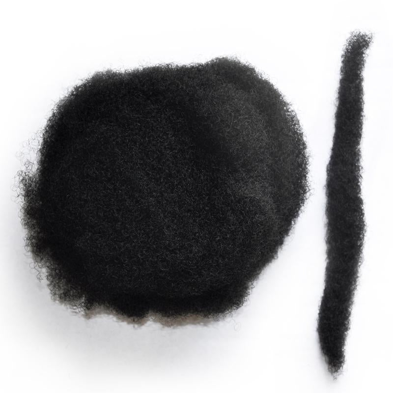 1 Pack Afro Kinky Bulk Human Hair - Natural Black